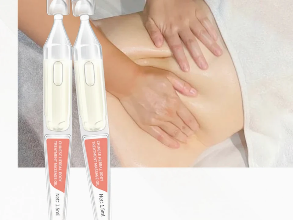 Body-care oil single-dose liquid visual concept