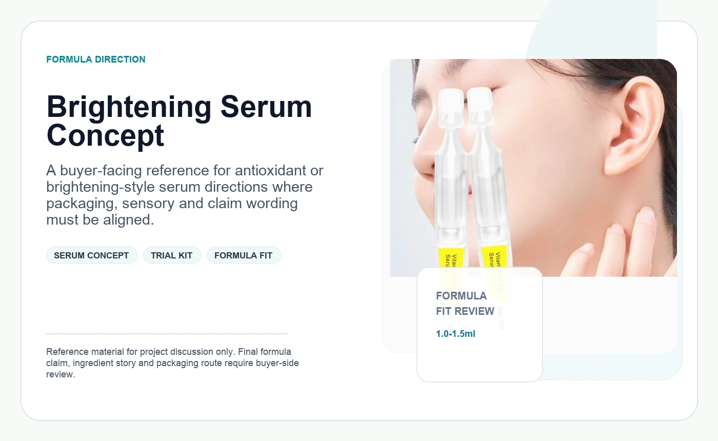 Vitamin C single-dose serum visual concept