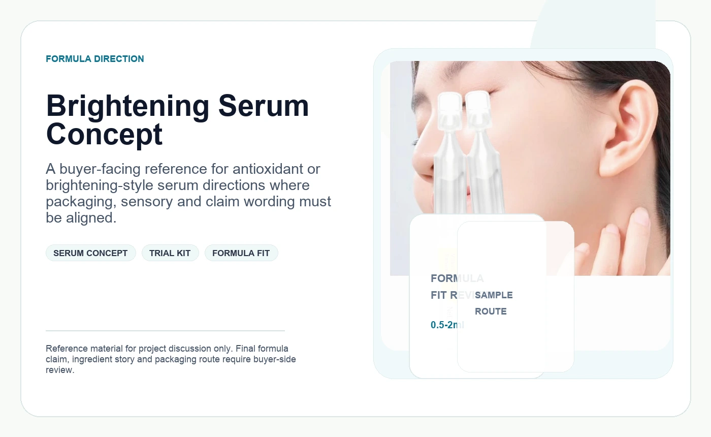 Vitamin C single-dose serum visual concept