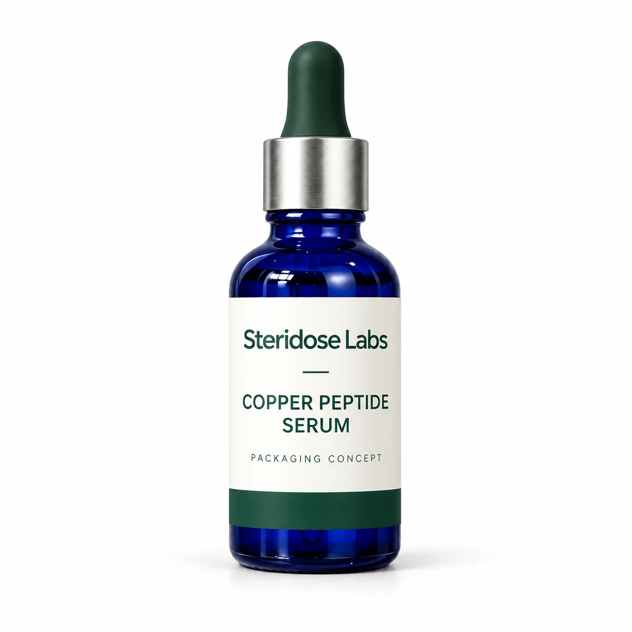 Steridose Labs Copper peptide serum — Product view, illustrative concept