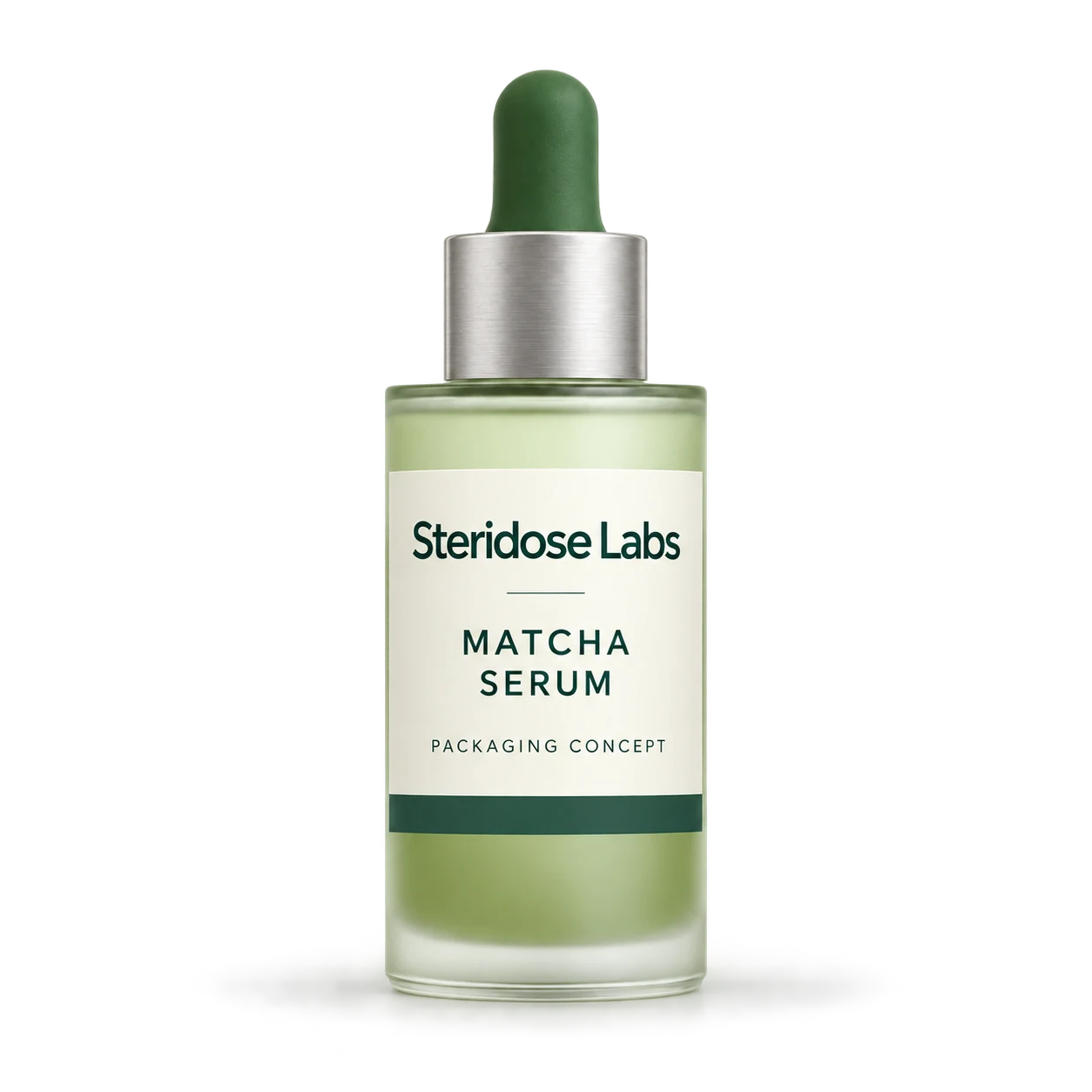 Matcha serum packaging concept