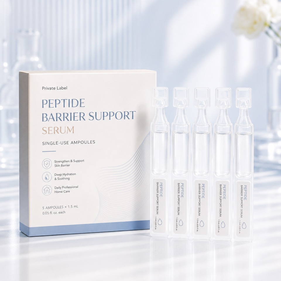 Illustrative peptide private-label single-dose sample kit concept for B2B pilot planning
